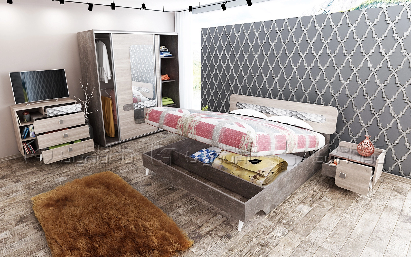 Спален комплект Форест